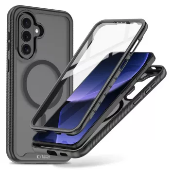 Tech-Protect Defense MagSafe Hoesje voor Samsung Galaxy A57 5G, Mat zwart