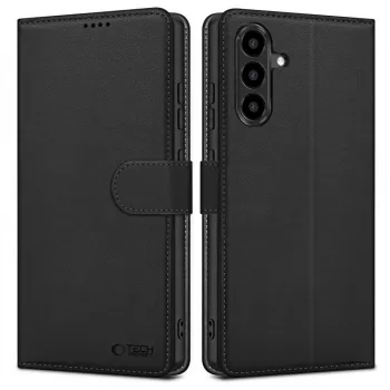 Tech-Protect Wallet-hoesje voor Samsung Galaxy A27 5G, Zwart