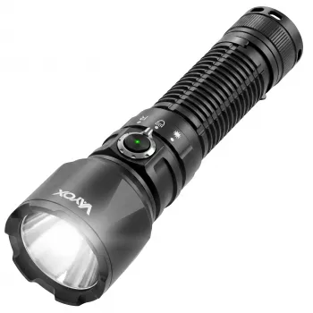 VAYOX Tactical Flashlight 2000lm wit + rood licht + groene laser VA0457