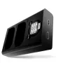 Newell Dual-Channel USB-C oplader DL-USB-C voor Panasonic DMW-BLK22 accu zwart