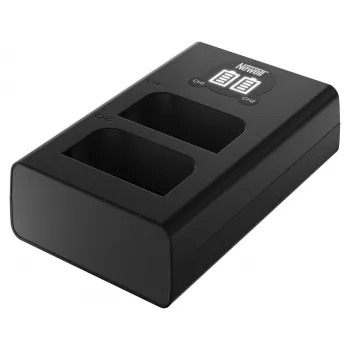 Newell DL-USB-C tweekanaals oplader voor Olympus BLX-1 accu's