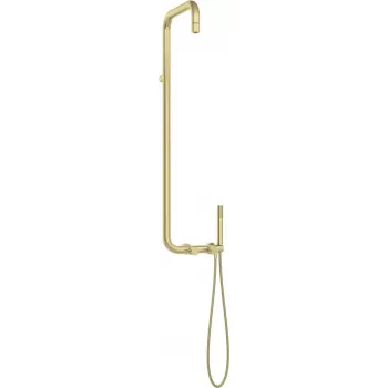 DEANTE douchekop met douchekraan - chroom, wandmontage eenhendel badkraan met handdouche, 150 cm slang, keramische cartridge
