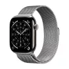 Crong Milano Steel RVS band voor Apple Watch 44/45/46/49 mm zilver