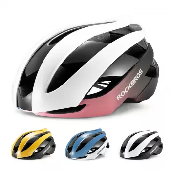 ROCKBROS fietshelm 10110004007 maat L blauw-roze
