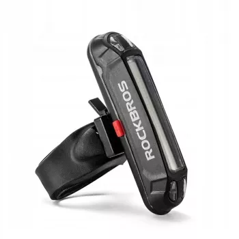 ROCKBROS A54BK achterlicht voor fiets met micro-USB-kabel - zwart