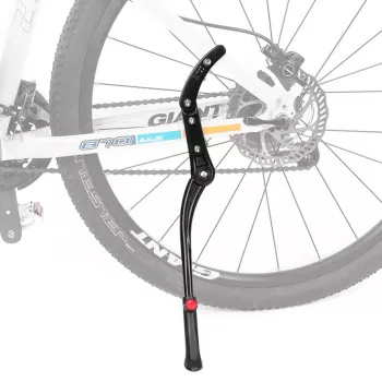 ROCKBROS fietsstandaard JC1005BK - zwart, verstelbaar 345-400mm, aluminiumlegering, antislip rubberen voet, voor 24-29 inch wielen