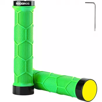 ROCKBROS fietsgrepen 40720007005 met reflecterende elementen - groen
