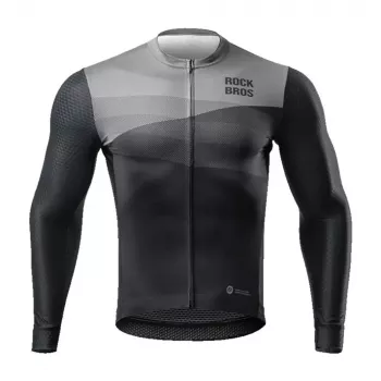 ROCKBROS wielrenshirt lange mouw lente/zomer XXL zwart