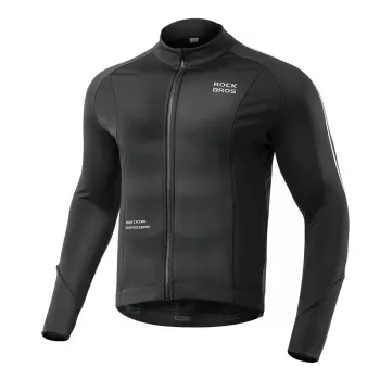 ROCKBROS fietsjack herfst/winter lange mouw XL zwart