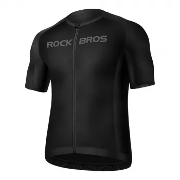 ROCKBROS wielrenshirt korte mouw XXXXL zwart