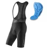 ROCKBROS RK2002M heren-fietsbroek met bretels en zeem, maat M, zwart