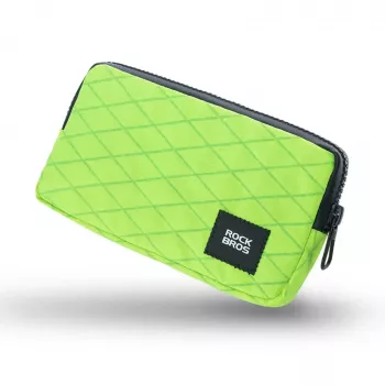 ROCKBROS fietsframetas 0,15L lichtgroen - opbergruimte voor telefoon, sleutels, portemonnee