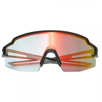 ROCKBROS fotochromatische fietsbril met UV-bescherming en RX-inzet - oranje glazen - zwart montuur