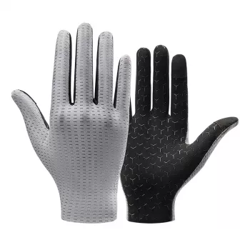 ROCKBROS Fietshandschoenen ademend volledige vinger maat L grijs