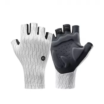 ROCKBROS Racefietshandschoenen korte vinger XL wit zwart