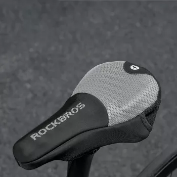 ROCKBROS Fietszadelhoes gevoerd maat L grijs