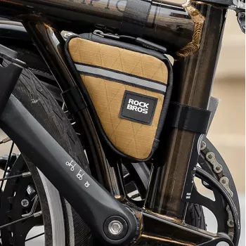 ROCKBROS Driehoekige fietsframetas 0,25 L - bruin