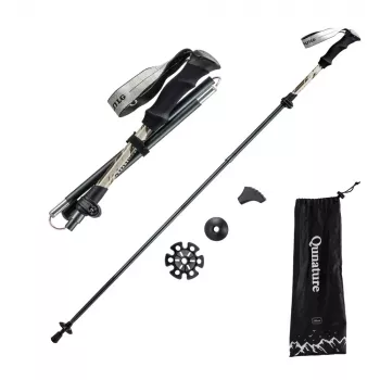 Qunature nordic walking-stok aluminium 110-130 cm 1 stuk - bruin