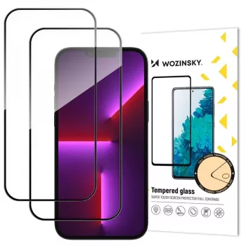 Wozinsky full glue gehard glas 2-pack voor iPhone 17 Air