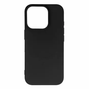 HURTEL liquid silicone beschermhoes voor iPhone 17 Pro Max zwart