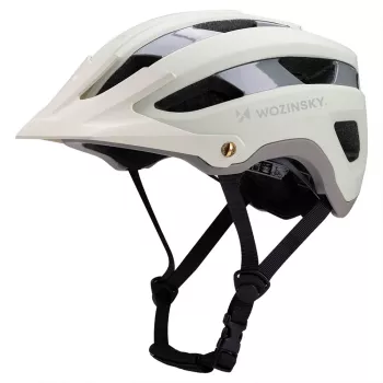 WOZINSKY MTB-helm met afneembaar vizier, licht, 57-62 cm - pastelgroen