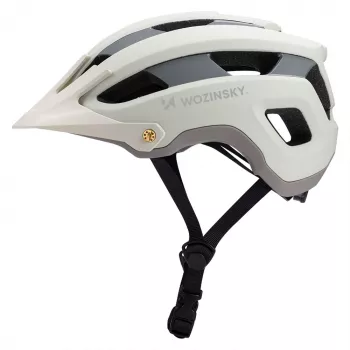 WOZINSKY MTB-helm met afneembaar vizier, licht, 57-62 cm - pastelgroen