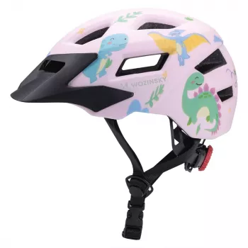 Wozinsky kinder-MTB-fietshelm met afneembaar vizier 52-56 cm - roze