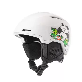 Qunature kinder ski- & snowboardhelm panda 54-58 cm wit