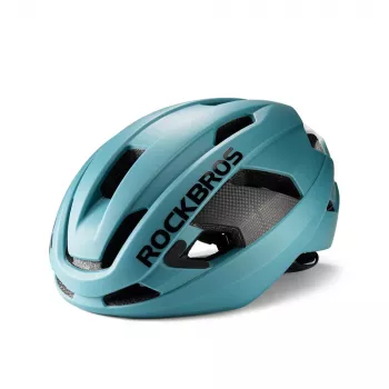 ROCKBROS LK-15 carbon fiber fietshelm 58-62 cm lichtblauw