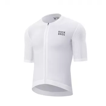 ROCKBROS Cycling Jersey 15200025 korte mouw maat XS - wit