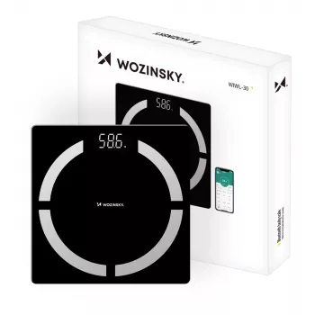 Wozinsky WIWL-30 smart lichaamssamenstellingsweegschaal Bluetooth - zwart