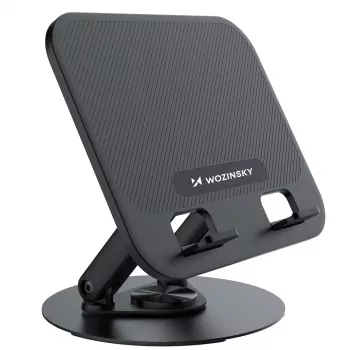 Wozinsky WRS-K75 roterende laptop- en tabletstandaard - zwart