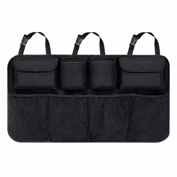 Wozinsky grote auto-organizer voor achterbank en kofferbak - zwart