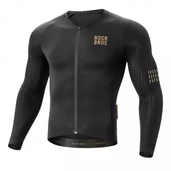 ROCKBROS YDCX008 Diamond lange mouwen fietsshirt XXXL zwart