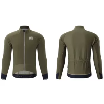 ROCKBROS YDWT014 winterfietsjack dubbellaags fleece XXL groen