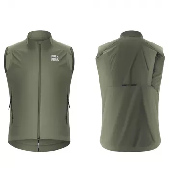 ROCKBROS winddichte fietsvest YDMJ003 lente/herfst maat XS - groen