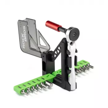 ROCKBROS Fietsreparatieset met mini-ratel en 14 bits - transparant groen