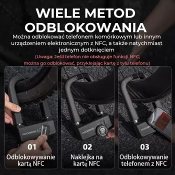 Rockbros RBNS1 SMART NFC U-slot - zwart
