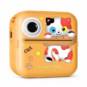 Wozinsky WDT-05 kinder instantcamera met thermoprinter - oranje