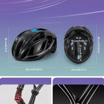 ROCKBROS TS-42 lichte fietshelm 58-62 cm titanium