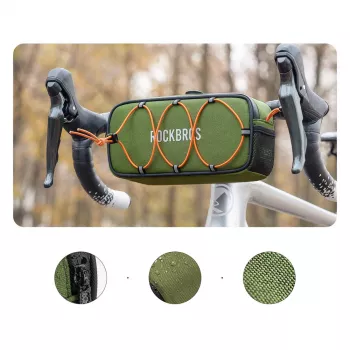 Rockbros TL001 ROAD TO SKY stuurtaa 1,9L waterdicht – groen