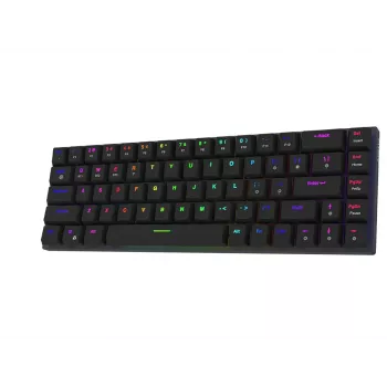 AQIRYS Agena 65% low-profile draadloos mechanisch toetsenbord, Gateron Red switches, zwart
