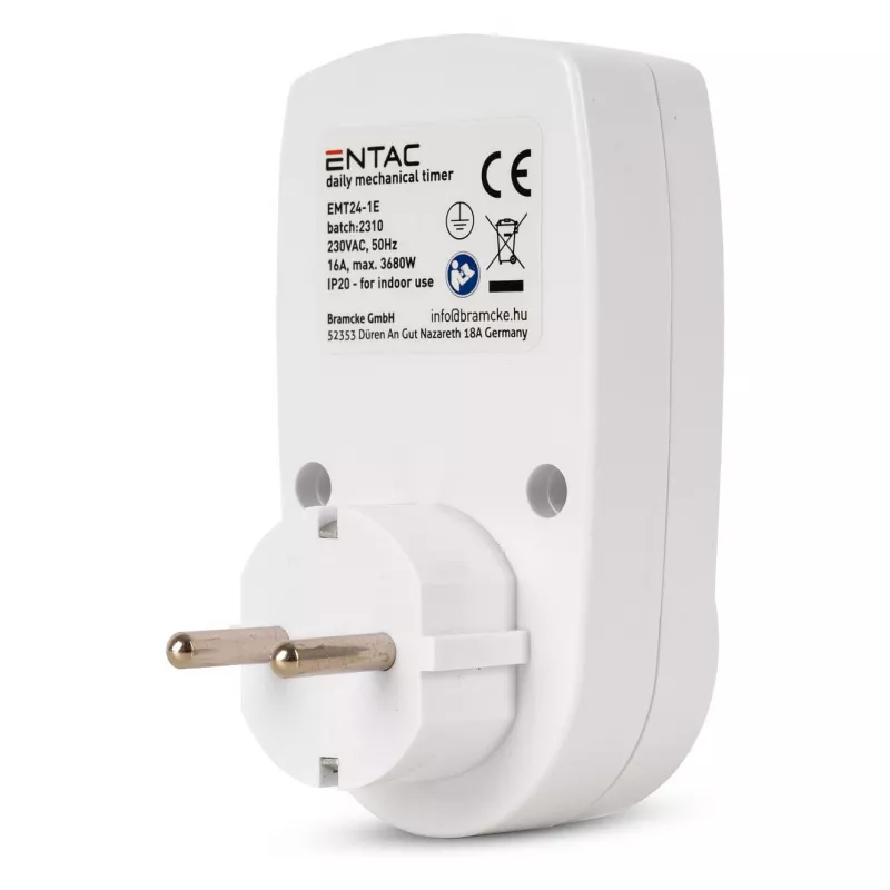 ENTAC Mechanische Timer Mini 24 uur 24 programma's