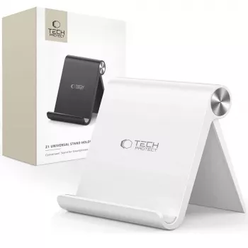 TECH-PROTECT Z1 universele standaard houder voor smartphone & tablet, wit