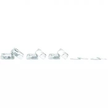 Atlas Hardware Pack Nuts - assortiment zeskantmoeren 100 stuks, staal, verzinkt, grove draad (UNC & metrisch)