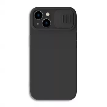 Nillkin CamShield Silky silicone hoesje voor iPhone 14 Plus - zwart