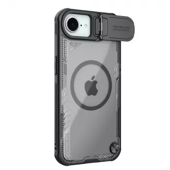 Nillkin Iceblade Prop Magnetic hoesje met objectiefafdekking en standaard voor iPhone 16e - zwart