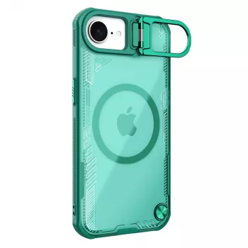 Nillkin Iceblade Prop Magnetic hoesje met standaard voor iPhone 16e / 17e - groen