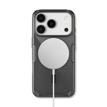 Nillkin Nature TPU Pro Magnetic hoesje voor iPhone 17 Pro - half transparant zwart
