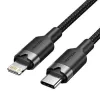 VENTION LALBH USB-C naar Lightning kabel 2m Zwart MFi-gecertificeerd snelladen